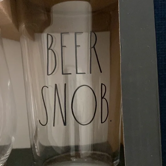 New in Box RAE DUNN wine and beer glass set - Picture 4 of 8